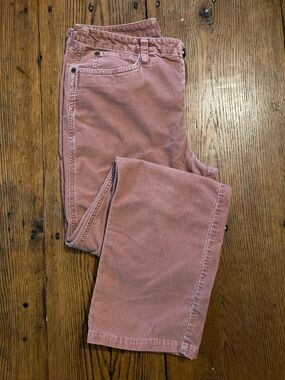 Talbots Straight-Leg Cropped Cords in Soft Orange